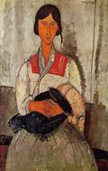 (image for) Handmade oil painting Copy paintings of famous artists Gypsy Woman with Baby 1918