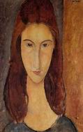 (image for) Handmade oil painting Copy paintings of famous artists Jeanne Hebuterne 1917 1918