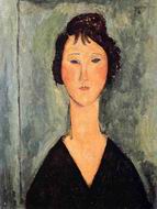 (image for) Handmade oil painting Copy paintings of famous artists Portrait of a Woman 1919