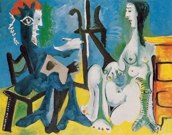(image for) Reproduction Picasso's masterpiece Picasso's Painter and Model