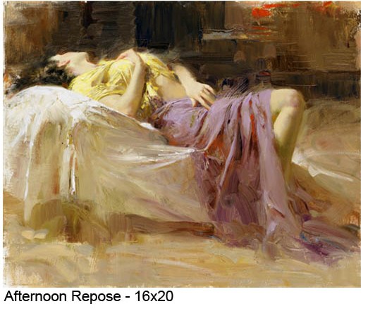 (image for) Famous romance paintings, romantic women Afternoon Repose reproductions of paintings on canvas