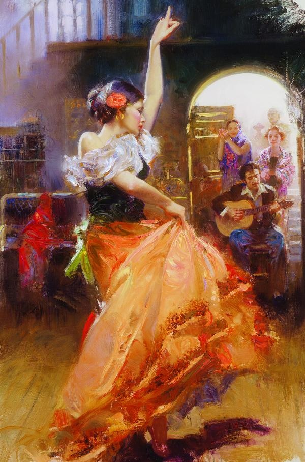 (image for) Famous romance paintings, romantic women La Diva Pino painting reproductions on canvas