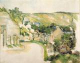 (image for) Paul Cezanne paintings, A Turn on the Road at Roche Ruyon 1885