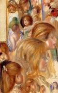 (image for) Handmade Oil painting for home canvas, oil painting framed canvas for living room Pierre-Auguste Renoir paintings Childrens Heads