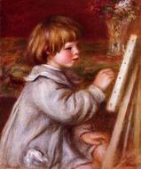 (image for) Handmade Oil painting for home canvas, oil painting framed canvas for living room Pierre-Auguste Renoir paintings Reading 1872