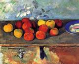 Paul Cezanne paintings artwork, Apples and Biscuits 1879 1882