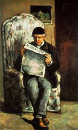 (image for) Handmade Oil painting for home canvas, oil painting framed canvas for living room Louis Auguste Cezanne Father of the Artist Read - Click Image to Close