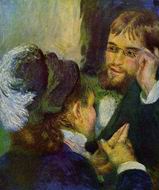 (image for) Pierre-Auguste Renoir paintings artwork Conversation 1879