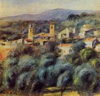 (image for) Pierre-Auguste Renoir paintings art Cottage near Collettes 1916