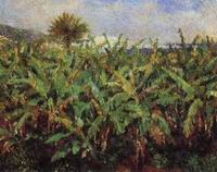 (image for) Handmade Oil painting for home canvas, oil painting framed canvas for living room Pierre-Auguste Renoir Field and Haystacks 1885