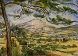 (image for) Handmade Oil painting for home canvas, oil painting framed canvas for living room Mont Sainte Victoire 1887