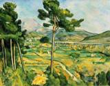 (image for) Handmade Oil painting for home canvas, oil painting framed canvas for living room Mont Sainte Victoire 1895 1897