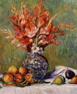 (image for) Pierre-Auguste Renoir paintings artwork Flowers and Fruit 1889