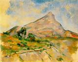 (image for) Handmade Oil painting for home canvas, oil painting framed canvas for living room Mont Sainte Victoire 1897 1898