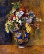 (image for) Pierre-Auguste Renoir paintings artwork Flowers in a Vase 1878