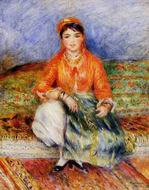 (image for) Handmade oil painting Copy paintings of famous artists Pierre-Auguste Renoir artwork Algerian Girl 1881