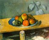 Paul Cezanne art Apples, Peaches, Pears and Grapes 1879 1880