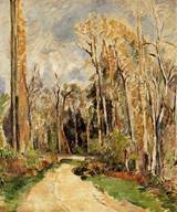 (image for) Handmade Oil painting for home canvas, oil painting framed canvas for living room Path at the Entrance to the Forest 1879