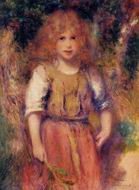 (image for) Handmade Oil painting for home canvas, oil painting framed canvas for living room Pierre-Auguste Renoir paintings Gypsy Girl 1879