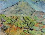 (image for) Handmade Oil painting for home canvas, oil painting framed canvas for living room Road near Mont Sainte Victoire 1898 1902