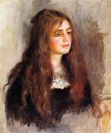 Renoir painting Alphonsine Fournaise on the Isle of Chatou 1879