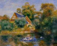 (image for) Handmade oil painting Copy paintings of famous artists La Mare aux Fees 1866