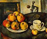 (image for) Handmade oil painting Copy paintings of famous artists Still Life with Apples 1890 1894 - Click Image to Close