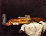 (image for) Handmade oil painting Copy paintings of famous artists Still Life with Bread and Eggs 1865 - Click Image to Close