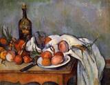 (image for) Handmade Oil painting for home canvas, oil painting framed canvas for living room Still Life with Red Onions 1896 1898