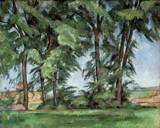 (image for) Handmade Oil painting for home canvas, oil painting framed canvas for living room Tall Trees at the Jas de Bouffan 1885 1887