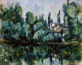 (image for) Handmade Oil painting for home canvas, oil painting framed canvas for living room The Banks of the Marne 1888