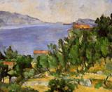 (image for) Handmade Oil painting for home canvas, oil painting framed canvas for living room The Bay of L'Estaque from the East 1878 1882