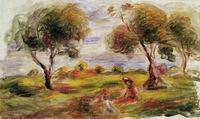 (image for) Handmade oil painting Copy paintings of famous artists Landscape with Fence 1910