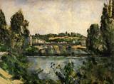 (image for) Handmade Oil painting for home canvas, oil painting framed canvas for living room The Bridge and Waterfall at Pontoise 1881