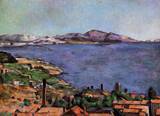 (image for) Handmade Oil painting for home canvas, oil painting framed canvas for living room The Gulf of Marseille Seen from L'Estaque 1886