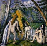 (image for) Handmade Oil painting for home canvas, oil painting framed canvas for living room Three Bathers 1875