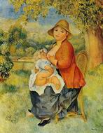 (image for) Handmade oil painting Copy paintings of famous artists Motherhood (aka Woman Breast Feeding Her Child)