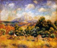 (image for) Handmade oil painting Copy paintings of famous artists Mount Sainte-Victoire 1888-1889