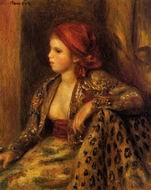 (image for) Handmade Oil painting for home canvas, oil painting framed canvas for living room Odalisque 1895