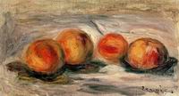 (image for) Handmade Oil painting for home canvas, oil painting framed canvas for living room Peaches1