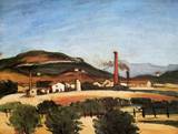 (image for) Handmade oil painting Copy paintings of famous artists Factories Near Mont de Cengle 1869 1870