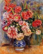 (image for) Handmade Oil painting for home canvas, oil painting framed canvas for living room Pierre-Auguste Renoir paintings art Bouquet 1913