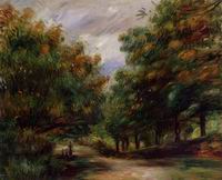 (image for) Handmade Oil painting for home canvas, oil painting framed canvas for living room Riding in the Bois de Boulogne (aka Madame Henri