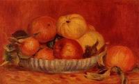 (image for) Handmade Oil painting for home canvas, oil painting framed canvas for living room Still Life with Apples and Almonds