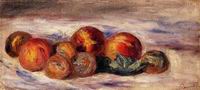 (image for) Handmade Oil painting for home canvas, oil painting framed canvas for living room Still Life with Peaches 1881