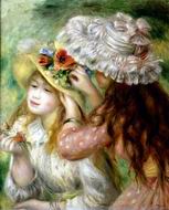 (image for) Handmade oil painting Copy paintings of famous artists Summer Hats