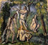 (image for) Handmade oil painting Copy paintings of famous artists Four Bathers 1880 - Click Image to Close