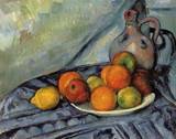(image for) Handmade Oil painting for home canvas, oil painting framed canvas for living room Fruit and Jug on a Table 1893 1894
