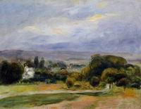 (image for) Handmade Oil painting for home canvas, oil painting framed canvas for living room The Painter Taking a Stroll at Cagnes