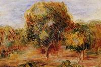 (image for) Pierre-Auguste Renoir paintings art Cagnes Landscape 1907-1908